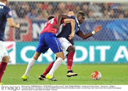 PAUL POGBA FOOTBALL, Länderspiel, Nationalteam : Frankreich - Serbien - Freundschaftsspiel - Bordeaux - 07 09 2015 FEPx 
