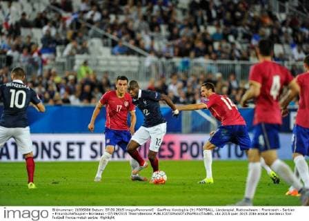 Geoffrey Kondogbia (fr) FOOTBALL, Länderspiel, Nationalteam : Frankreich - Serbien - Freundschaftsspiel - Bordeaux - 07 09 2015 ThierryBretonx 