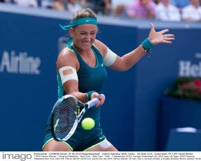 Victoria Azarenka (BLR) Tennis - US Open 2015 - Grand Slam ITF ATP Tennis Herren WTA Tennis Damen - Flushing Meadows - New York - New York - USA - 7 September 2015. Juergen Hasenkopf