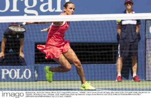 TENNIS - WTA Tennis Damen US Open 2015 NEW YORK CITY,NEW YORK,USA,08.SEP.15 - TENNIS - WTA World Tour, US Open 2015, Grand Slam, Flushing Meadows. Image shows Roberta Vinci (ITA). GEPAxpictures xMatthiasxHauer
