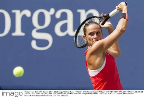 TENNIS - WTA Tennis Damen US Open 2015 NEW YORK CITY,NEW YORK,USA,08.SEP.15 - TENNIS - WTA World Tour, US Open 2015, Grand Slam, Flushing Meadows. Image shows Roberta Vinci (ITA). GEPAxpictures xMatthiasxHauer