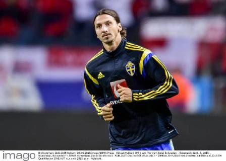 Aktuell Fußball, EM Quali, Vor dem Spiel Schweden - Österreich Sept. 8, 2015 - Stockholm, Schweden - 150908 Schwedens Zlatan Ibrahimovic  - ZUMAb138