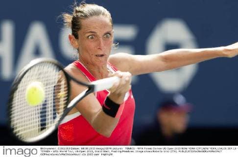 TENNIS - WTA Tennis Damen US Open 2015 NEW YORK CITY,NEW YORK,USA,08.SEP.15 - TENNIS - WTA World Tour, US Open 2015, Grand Slam, Flushing Meadows. Image shows Roberta Vinci (ITA). GEPAxpictures xMatthiasxHauer