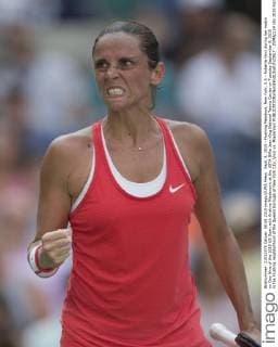Sept. 8, 2015 - Flushing Meadows, New York, U.S - Roberta Vinci during her match on Day Nine of the 2015 US Open with Kristina Mladenovic at the USTA Billie Jean King National Tennis Center on Tuesday September 8, 2015 in the Flushing neighborhood of the Queens borough of New York City. Vinci vs. Mladenovic - ZUMAp124