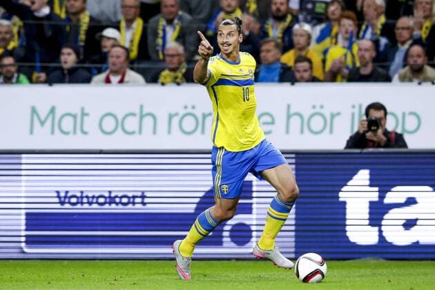 Aktuell Fußball, EM Quali, Schweden - Österreich Sept. 8, 2015 - Stockholm, Schweden - 150908 Schwedens Zlatan Ibrahimovic Stockholm, Schweden - 150908 Friends Arena SWE - AUT  - ZUMAb138