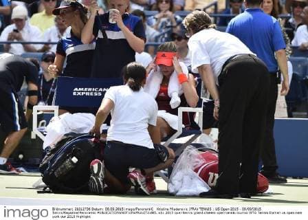 Kristina Mladenovic (FRA) TENNIS : US Open 2015 - 08 09 2015 TennisMagazine Panoramic 