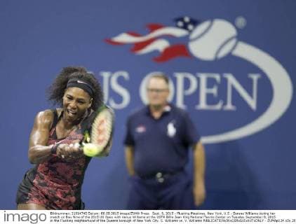 Sept. 8, 2015 - Flushing Meadows, New York, U.S - Serena Williams during her match on Day Nine of the 2015 US Open with Venus Williams at the USTA Billie Jean King National Tennis Center on Tuesday September 8, 2015 in the Flushing neighborhood of the Queens borough of New York City. S. Williams vs. V. Williams - ZUMAp124