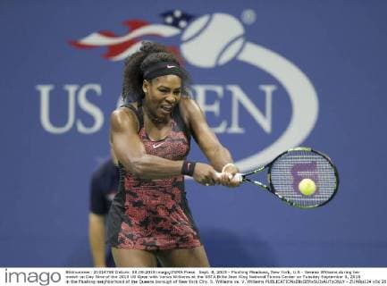 Sept. 8, 2015 - Flushing Meadows, New York, U.S - Serena Williams during her match on Day Nine of the 2015 US Open with Venus Williams at the USTA Billie Jean King National Tennis Center on Tuesday September 8, 2015 in the Flushing neighborhood of the Queens borough of New York City. S. Williams vs. V. Williams - ZUMAp124