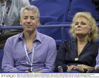 Sept. 8, 2015 - Flushing Meadows, New York, U.S - Bill Ackman and Candice Bergen attend the match between Serena Williams and Venus Williams on Day Nine of the 2015 US Open at the USTA Billie Jean King National Tennis Center on Tuesday September 8, 2015 in the Flushing neighborhood of the Queens borough of New York City. S. Williams vs. V. Williams - ZUMAp124