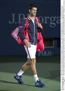 Sept. 8, 2015 - Flushing Meadows, New York, U.S - Novak Djokovic arrives to his match on Day Nine of the 2015 US Open with Feliciano Lopez at the USTA Billie Jean King National Tennis Center on Tuesday September 8, 2015 in the Flushing neighborhood of the Queens borough of New York City. Djokovic vs. Lopez - ZUMAp124