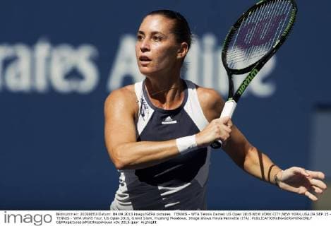 TENNIS - WTA Tennis Damen US Open 2015 NEW YORK CITY,NEW YORK,USA,09.SEP.15 - TENNIS - WTA World Tour, US Open 2015, Grand Slam, Flushing Meadows. Image shows Flavia Pennetta (ITA). GEPAxpictures xMatthiasxHauer