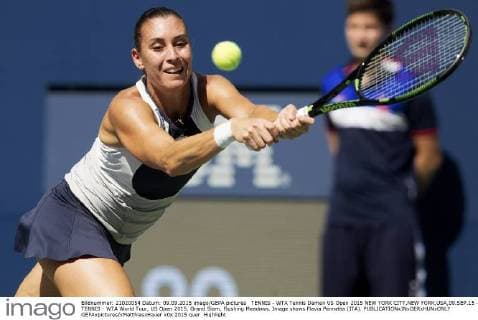 TENNIS - WTA Tennis Damen US Open 2015 NEW YORK CITY,NEW YORK,USA,09.SEP.15 - TENNIS - WTA World Tour, US Open 2015, Grand Slam, Flushing Meadows. Image shows Flavia Pennetta (ITA). GEPAxpictures xMatthiasxHauer