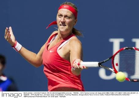 TENNIS - WTA Tennis Damen US Open 2015 NEW YORK CITY,NEW YORK,USA,09.SEP.15 - TENNIS - WTA World Tour, US Open 2015, Grand Slam, Flushing Meadows. Image shows Petra Kvitova (CZE). GEPAxpictures xMatthiasxHauer