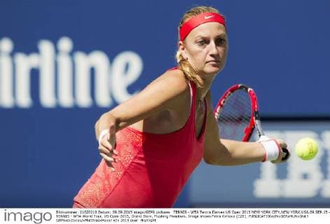 TENNIS - WTA Tennis Damen US Open 2015 NEW YORK CITY,NEW YORK,USA,09.SEP.15 - TENNIS - WTA World Tour, US Open 2015, Grand Slam, Flushing Meadows. Image shows Petra Kvitova (CZE). GEPAxpictures xMatthiasxHauer