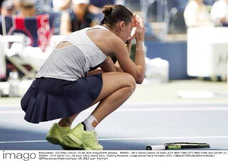 TENNIS - WTA Tennis Damen US Open 2015 NEW YORK CITY,NEW YORK,USA,09.SEP.15 - TENNIS - WTA World Tour, US Open 2015, Grand Slam, Flushing Meadows. Image shows Flavia Pennetta (ITA). GEPAxpictures xMatthiasxHauer