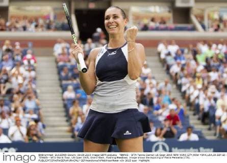 TENNIS - WTA Tennis Damen US Open 2015 NEW YORK CITY,NEW YORK,USA,09.SEP.15 - TENNIS - WTA World Tour, US Open 2015, Grand Slam, Flushing Meadows. Image shows the rejoicing of Flavia Pennetta (ITA). GEPAxpictures xMatthiasxHauer