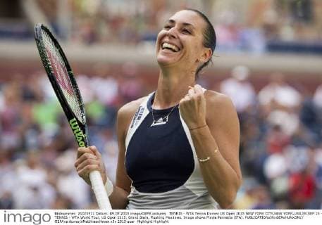 TENNIS - WTA Tennis Damen US Open 2015 NEW YORK CITY,NEW YORK,USA,09.SEP.15 - TENNIS - WTA World Tour, US Open 2015, Grand Slam, Flushing Meadows. Image shows Flavia Pennetta (ITA). GEPAxpictures xMatthiasxHauer