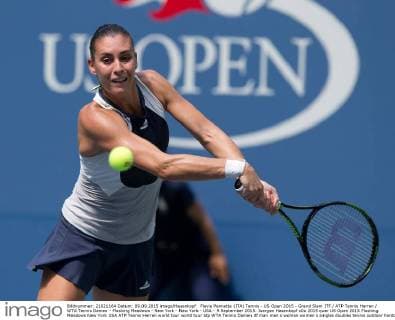 Flavia Pennetta (ITA) Tennis - US Open 2015 - Grand Slam ITF ATP Tennis Herren WTA Tennis Damen - Flushing Meadows - New York - New York - USA - 9 September 2015. Juergen Hasenkopf