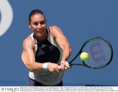Flavia Pennetta (ITA) Tennis - US Open 2015 - Grand Slam ITF ATP Tennis Herren WTA Tennis Damen - Flushing Meadows - New York - New York - USA - 9 September 2015. Juergen Hasenkopf