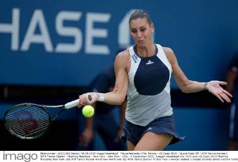 Flavia Pennetta (ITA) Tennis - US Open 2015 - Grand Slam ITF ATP Tennis Herren WTA Tennis Damen - Flushing Meadows - New York - New York - USA - 9 September 2015. Juergen Hasenkopf