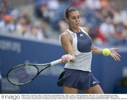 Sept. 9, 2015 - Flushing Meadows, New York, U.S - Flavia Pennetta during her match on Day Ten of the 2015 US Open with Petra Kvitova at the USTA Billie Jean King National Tennis Center on Wednesday September 9, 2015 in the Flushing neighborhood of the Queens borough of New York City. Kvitova vs. Pennetta - ZUMAp124