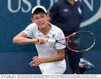 Alex De Minaur (AUS) Junior BS Tennis - US Open 2015 - Grand Slam ITF ATP Tennis Herren WTA Tennis Damen - Flushing Meadows - New York - New York - USA - 9 September 2015. Juergen Hasenkopf