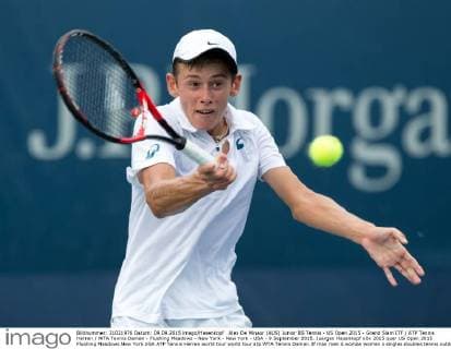 Alex De Minaur (AUS) Junior BS Tennis - US Open 2015 - Grand Slam ITF ATP Tennis Herren WTA Tennis Damen - Flushing Meadows - New York - New York - USA - 9 September 2015. Juergen Hasenkopf
