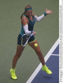 Sept. 9, 2015 - Flushing Meadows, New York, U.S - Victoria Azarenka during her match on Day Ten of the 2015 US Open with Simona Halep at the USTA Billie Jean King National Tennis Center on Wednesday September 9, 2015 in the Flushing neighborhood of the Queens borough of New York City. Halep vs. Azarenka - ZUMAp124