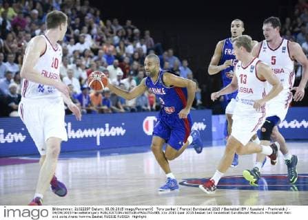 EuroBasket 2022, Historie, Die besten Spieler Europas Tony parker ( France) Eurobasket 2015 Basketball EM Russland - Frankreich - 09 09 2015 HerveBellengerx 