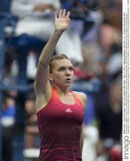 Sept. 9, 2015 - Flushing Meadows, New York, U.S - Simona Halep reacts after winning her match on Day Ten of the 2015 US Open with Victoria Azarenka at the USTA Billie Jean King National Tennis Center on Wednesday September 9, 2015 in the Flushing neighborhood of the Queens borough of New York City. Halep vs. Azarenka - ZUMAp124