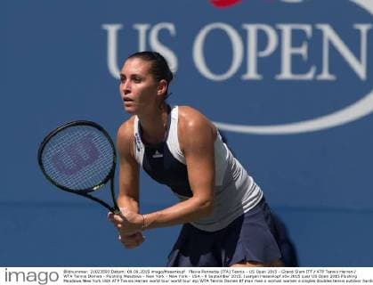 Flavia Pennetta (ITA) Tennis - US Open 2015 - Grand Slam ITF ATP Tennis Herren WTA Tennis Damen - Flushing Meadows - New York - New York - USA - 9 September 2015. Juergen Hasenkopf