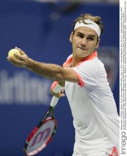 Sept. 9, 2015 - Flushing Meadows, New York, U.S - Roger Federer during his match on Day Ten of the 2015 US Open with Richard Gasquet at the USTA Billie Jean King National Tennis Center on Wednesday September 9, 2015 in the Flushing neighborhood of the Queens borough of New York City. Federer vs. Gasquet - ZUMAp124