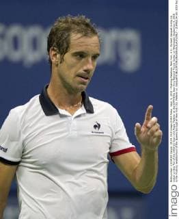 Sept. 9, 2015 - Flushing Meadows, New York, U.S - Richard Gasquet during his match on Day Ten of the 2015 US Open with Roger Federer at the USTA Billie Jean King National Tennis Center on Wednesday September 9, 2015 in the Flushing neighborhood of the Queens borough of New York City. Federer vs. Gasquet - ZUMAp124