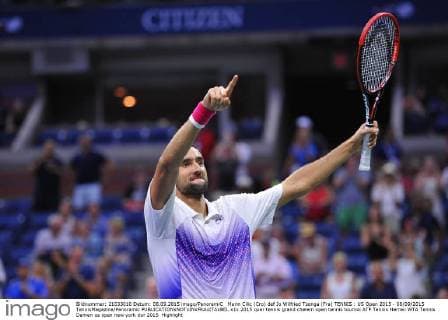 Marin Cilic (Cro) def Jo Wilfried Tsonga (Fra) TENNIS : US Open 2015 - 08 09 2015 TennisMagazine Panoramic 