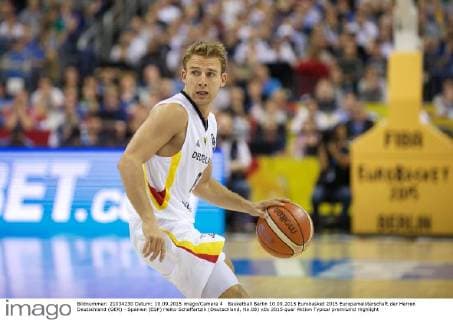 Basketball Berlin 10.09.2015 Eurobasket 2015 Europameisterschaft der Herren Deutschland (GER) - Spanien (ESP) Heiko Schaffartzik (Deutschland, No.08)