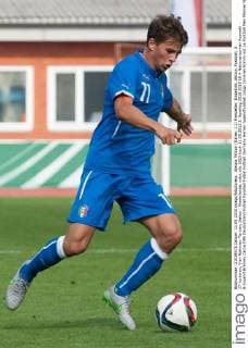 Alessio Militari (Italien, 11) Freisteller, Einzelbild, Aktion, Fussball, U 17-Junioren, Vier-Nationen-Turnier, Italien - Niederlande, xobx