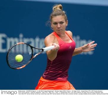 Simona Halep (ROU) Tennis - US Open 2015 - Grand Slam ITF ATP Tennis Herren WTA Tennis Damen - Flushing Meadows - New York - New York - USA - 11 September 2015.