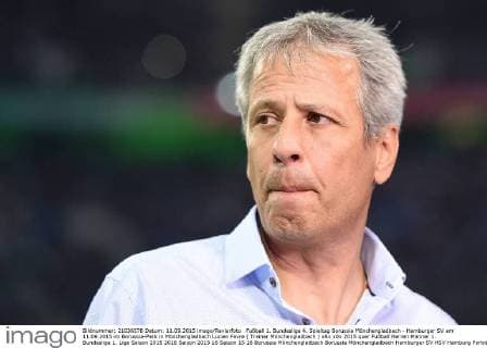Fußball 1. Bundesliga 4. Spieltag Borussia Mönchengladbach - Hamburger SV am 11.09.2015 im Borussia-Park in Mönchengladbach Lucien Favre ( Trainer Mönchengladbach ) xRx