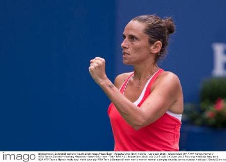 Roberta Vinci (ITA) Tennis - US Open 2015 - Grand Slam ITF ATP Tennis Herren WTA Tennis Damen - Flushing Meadows - New York - New York - USA - 11 September 2015.