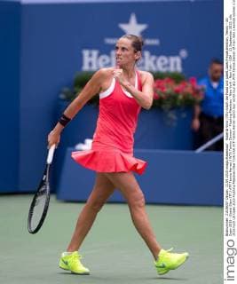 Roberta Vinci (ITA) macht die Faust und jubelt,Jubel,Freude,Emotion, Tennis - US Open 2015 - Grand Slam ITF ATP Tennis Herren WTA Tennis Damen - Flushing Meadows - New York - New York - USA - 11 September 2015.