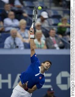 Sept. 11, 2015 - Flushing Meadows, New York, U.S - Novak Djokovic during his match on Day 12 of the 2015 US Open with Marin Cilic at the USTA Billie Jean King National Tennis Center on Friday September 11, 2015 in the Flushing neighborhood of the Queens borough of New York City. Djokovic vs. Cilic - ZUMAp124
