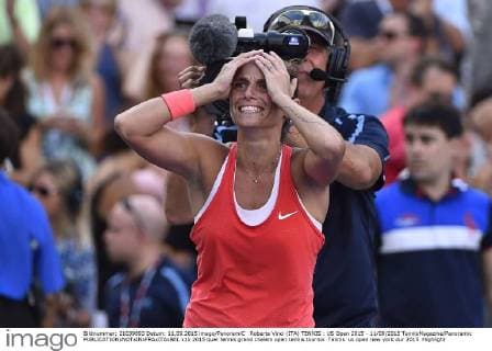 Roberta Vinci (ITA) TENNIS : US Open 2015 - 11 09 2015 TennisMagazine Panoramic 
