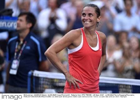 Roberta Vinci (ITA) TENNIS : US Open 2015 - 11 09 2015 TennisMagazine Panoramic 