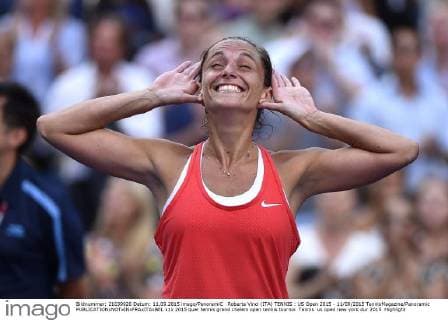 Roberta Vinci (ITA) TENNIS : US Open 2015 - 11 09 2015 TennisMagazine Panoramic 