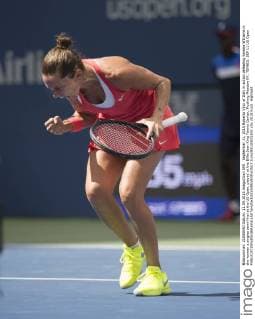 September 11, 2015 Roberta Vinci of Italy in action defeating Serena Williams in the women s singles semi-final at the US Open, played at the Billie Jean King Tennis Center, Flushing Meadow NY. TENNIS: SEP 11 US Open Icon250150911800 EDITORIAL USE ONLY