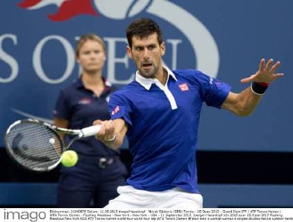Novak Djokovic (SRB) Tennis - US Open 2015 - Grand Slam ITF ATP Tennis Herren WTA Tennis Damen - Flushing Meadows - New York - New York - USA - 11 September 2015. Juergen Hasenkopf