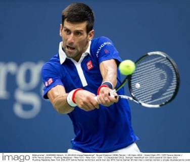 Novak Djokovic (SRB) Tennis - US Open 2015 - Grand Slam ITF ATP Tennis Herren WTA Tennis Damen - Flushing Meadows - New York - New York - USA - 11 September 2015. Juergen Hasenkopf