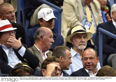 Sean Connery (USA) TENNIS : US Open 2015 - 11 09 2015 TennisMagazine Panoramic 