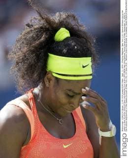 Sept. 11, 2015 - Flushing Meadows, New York, U.S - Serena Williams during her match on Day 12 of the 2015 US Open with Roberta Vinci at the USTA Billie Jean King National Tennis Center on Friday September 11, 2015 in the Flushing neighborhood of the Queens borough of New York City. US Open 2015 : Williams Grand Slam Ended by Unseeded Italian - ZUMAp124