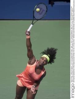 Sept. 11, 2015 - Flushing Meadows, New York, U.S - Serena Williams during her match on Day 12 of the 2015 US Open with Roberta Vinci at the USTA Billie Jean King National Tennis Center on Friday September 11, 2015 in the Flushing neighborhood of the Queens borough of New York City. US Open 2015 : Williams Grand Slam Ended by Unseeded Italian - ZUMAp124